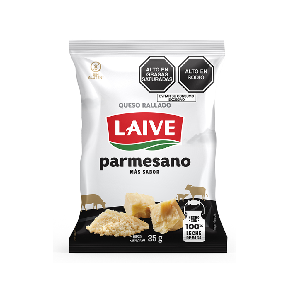 Laive parmesano 35 g Laive queso parmesano rallano Pqte x 35 gr - Imagen 1