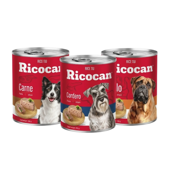RICOCAN Alimento Húmedo para Perro Sabores Variados Lata x 11.64 oz