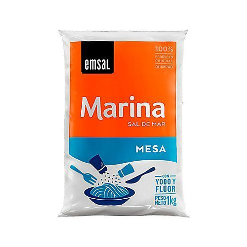 sal marina 1 kg Sal Marina Ensal Bolsa x 1 kg - Imagen 1